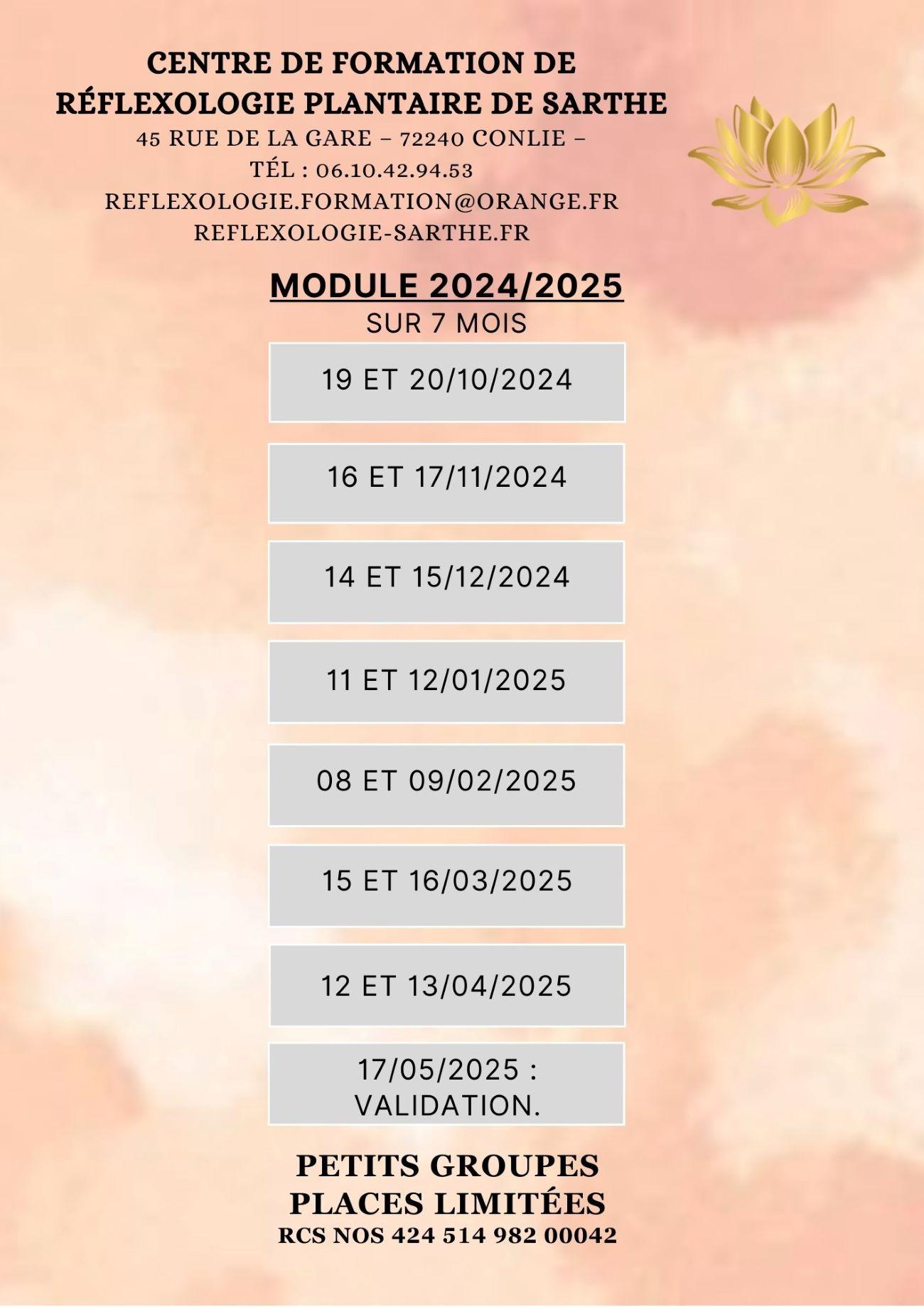 Tarifs formation bis